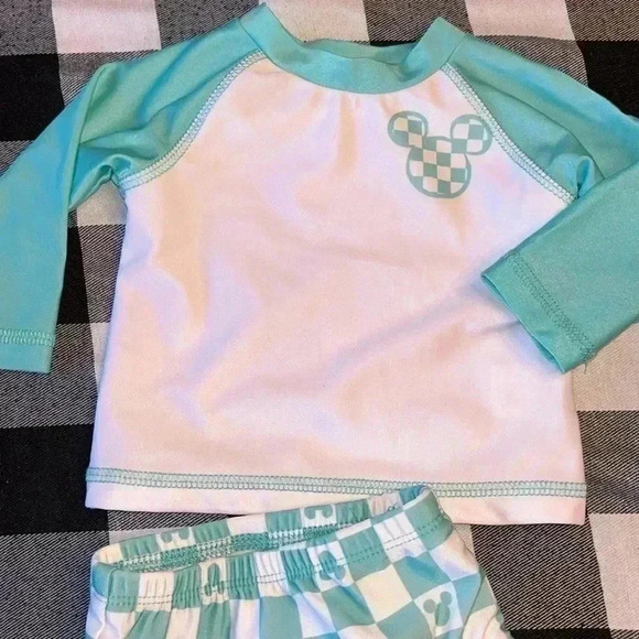 DISNEY BABY 2pc swim suit swim set 0-3mos - Picture 2 of 3